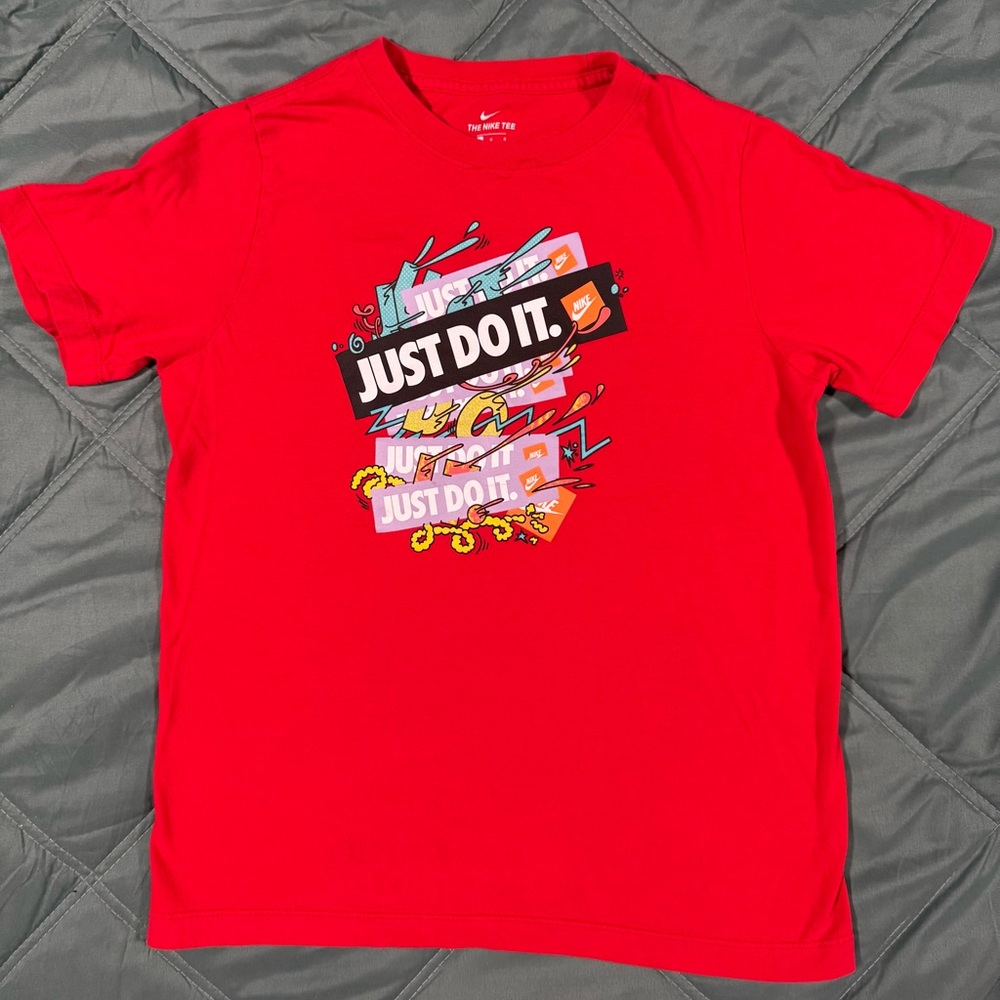 Nike Red Kids Short Sleeve Tee